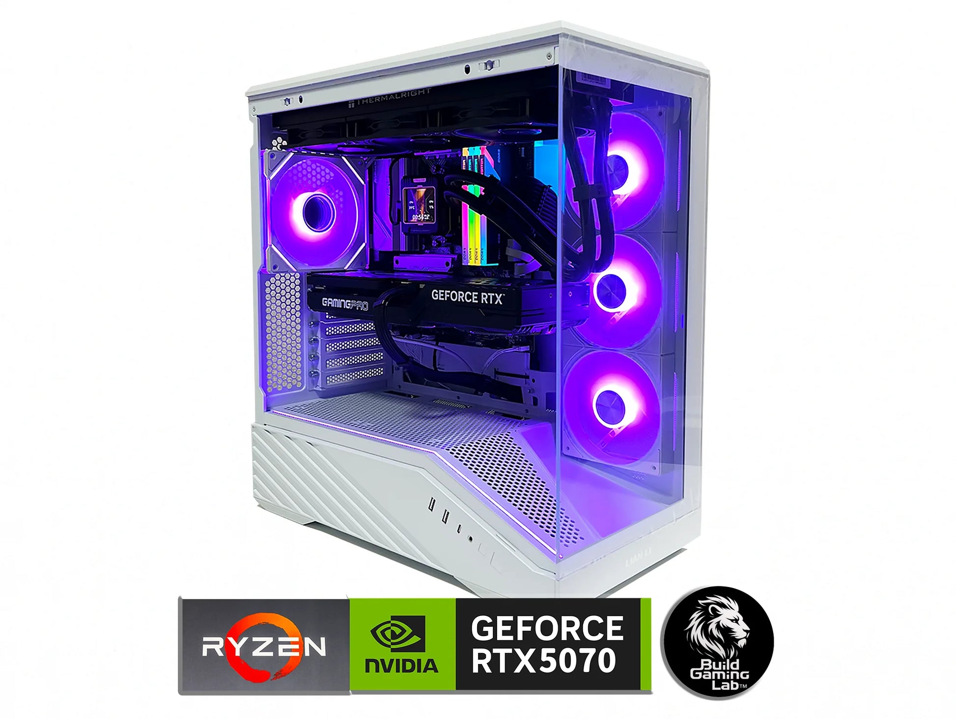 【ゆるぬゲーミングPC】Ryzen7 7800x3D RTX5070 RTX5070 Ryzen7 7800X3D搭載ゲーミングPC、フィギュアが飾れる